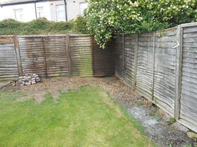 Before garden makeover